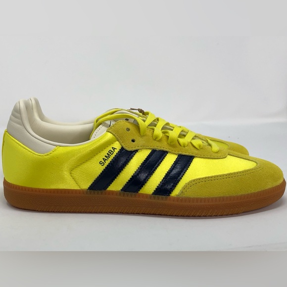 adidas Shoes - Adidas Women’s Samba OG Shock Yellow Night Indigo JI2594 - Size 10.5